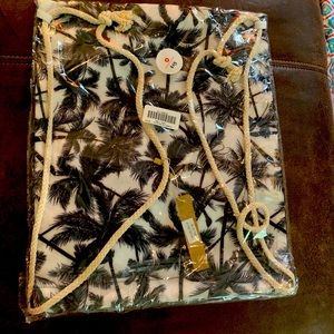 Palm Tree Draw String Backpack